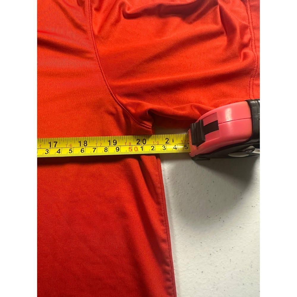 100 Thieves Mens Performance Polo Shirt Red Short Sleeve Embroidered Logo Large - Picture 8 of 12